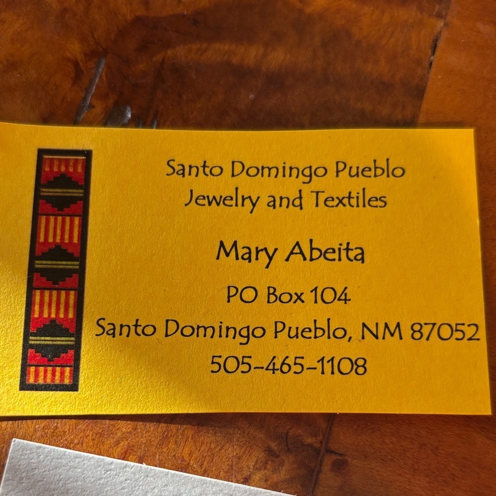 Santo Domingo Turquoise Earrings - Picture 2 of 3